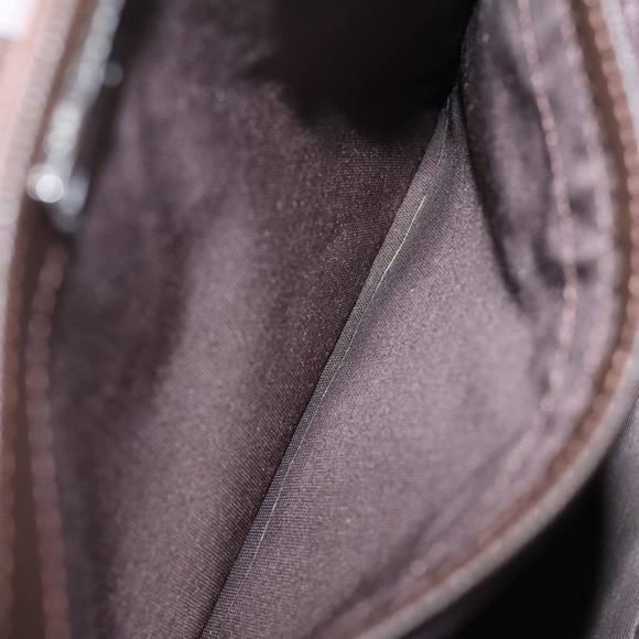 BURBERRY Nova Check Hand Bag Nylon Canvas Beige Auth mr245 - Picture 12 of 16